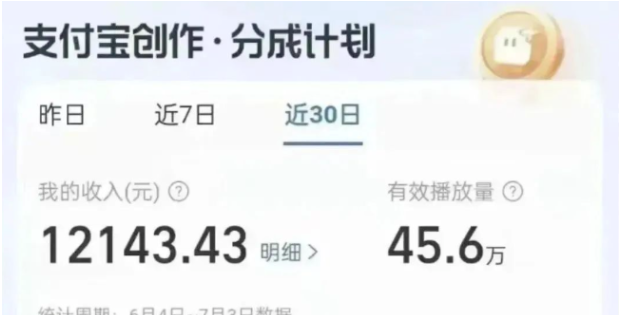 支付宝创作分成计划,新手小白也可轻松拿捏