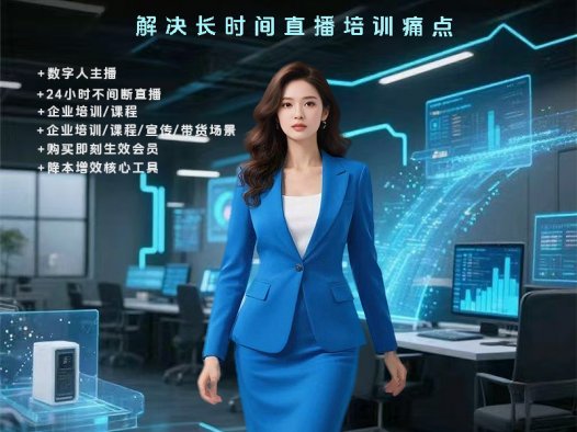 AI 数字人直播系统:企业直播痛点的 “终结者”